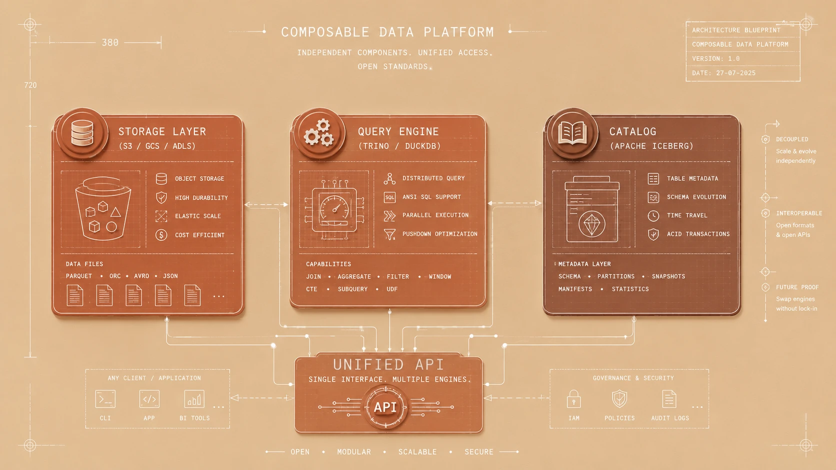 Composable Data Platforms: Building the Enterprise Fabric for 2025