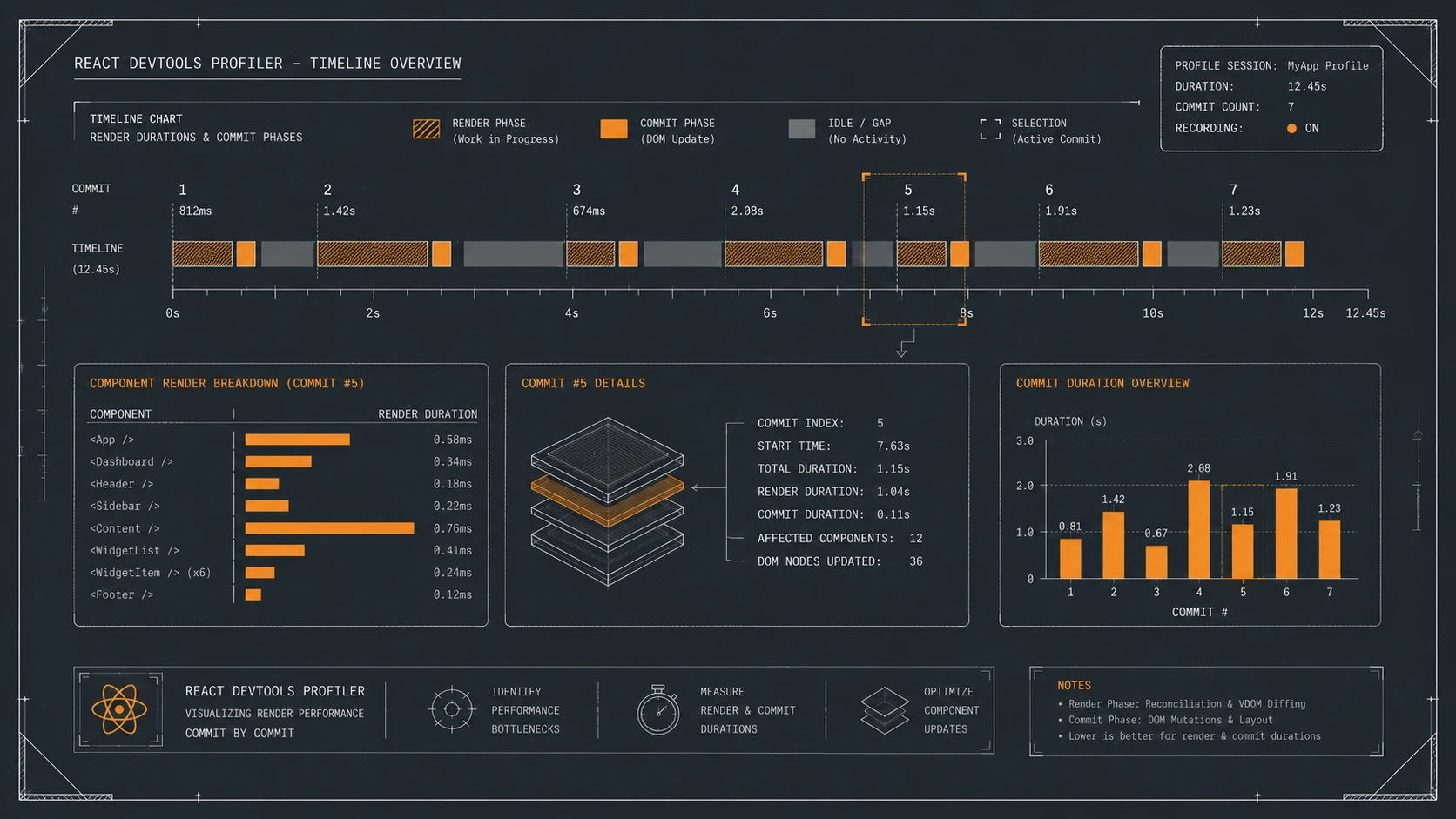React 16.5: Profiler Integration and Component Render Performance Auditing