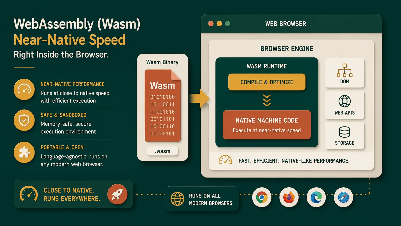 WebAssembly Announcement: Developing Native Code Runtimes inside Browser Engines