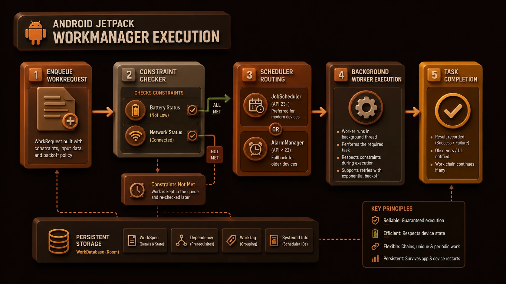 SDK framework stack showing unified platform layouts for unified target devices.