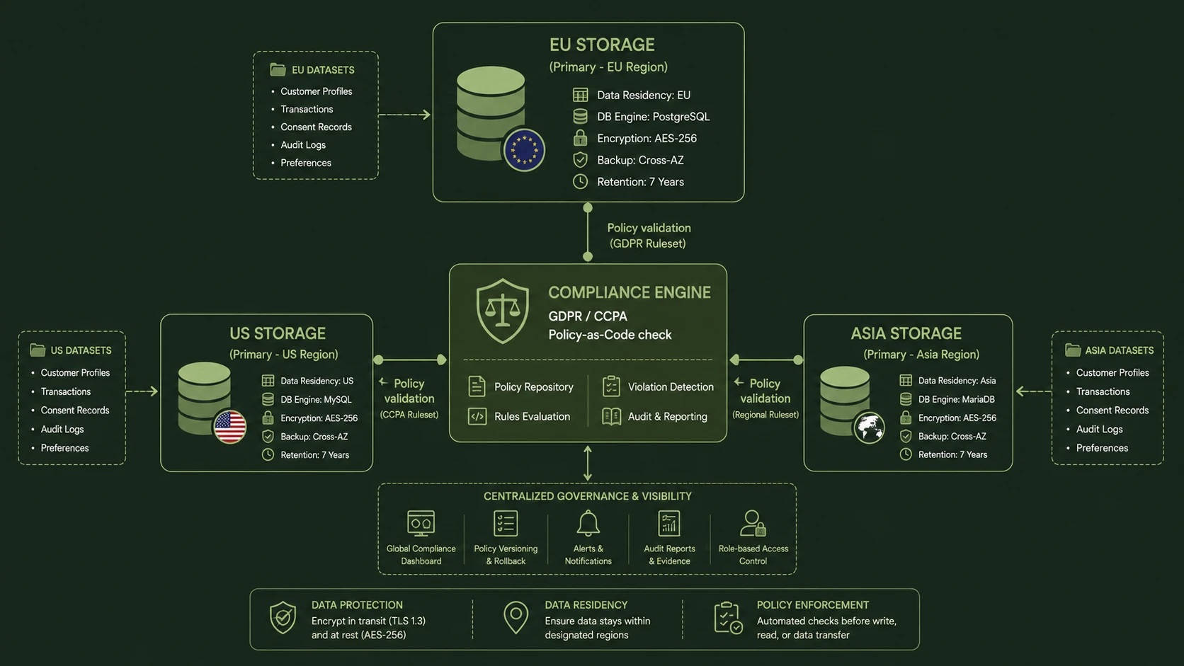 System architecture diagram and conceptual workflow layout for Digital Sovereignty and Data Mesh 2.0.