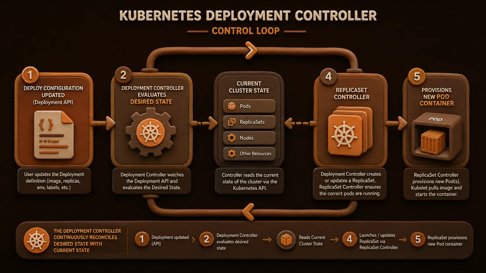 System architecture diagram and conceptual workflow layout for Kubernetes 1.9 Workloads API GA.