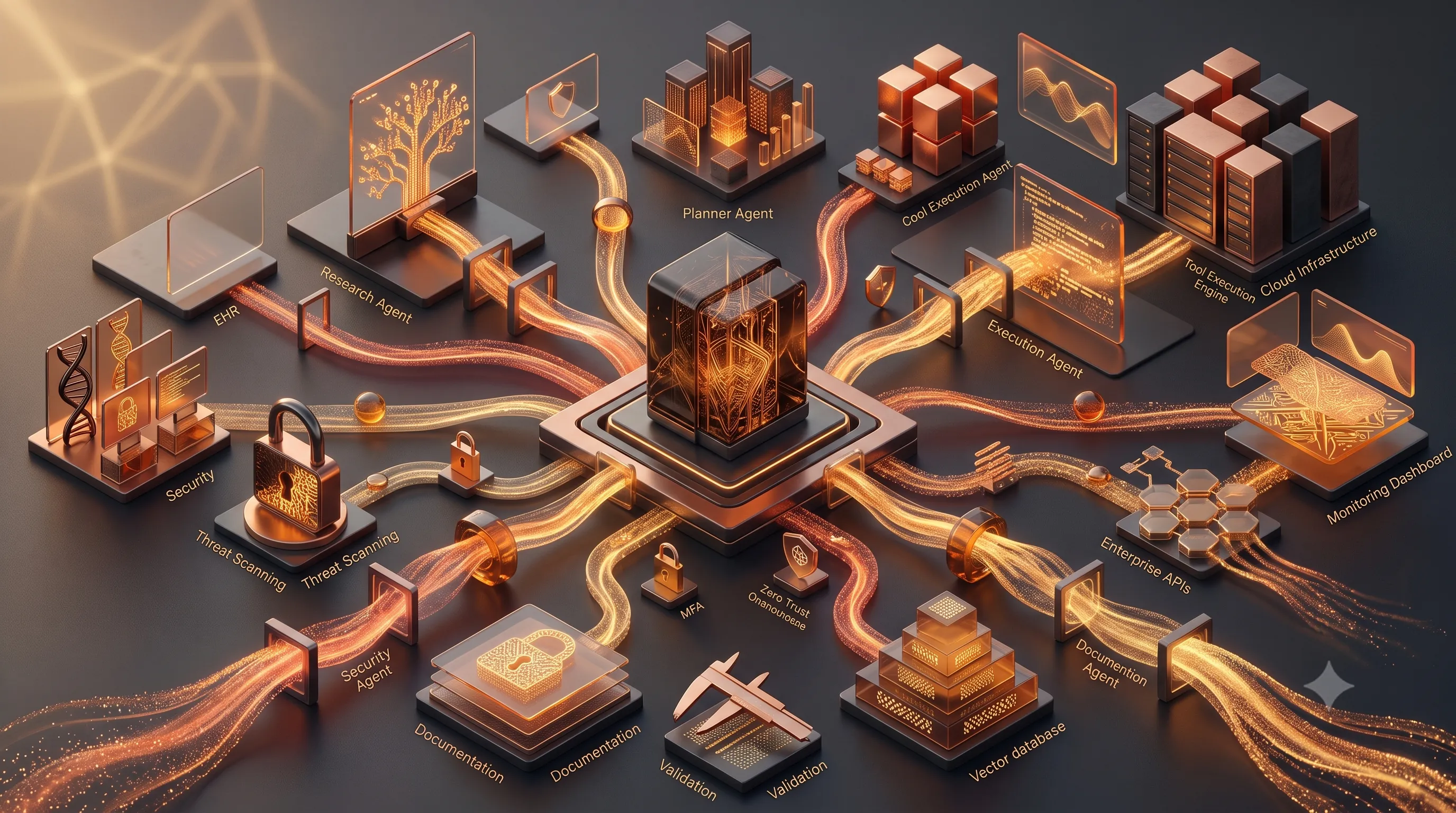 Real-time AI streaming architecture using Next.js Server Actions with progressive token delivery, server-side execution, and responsive user interface updates.