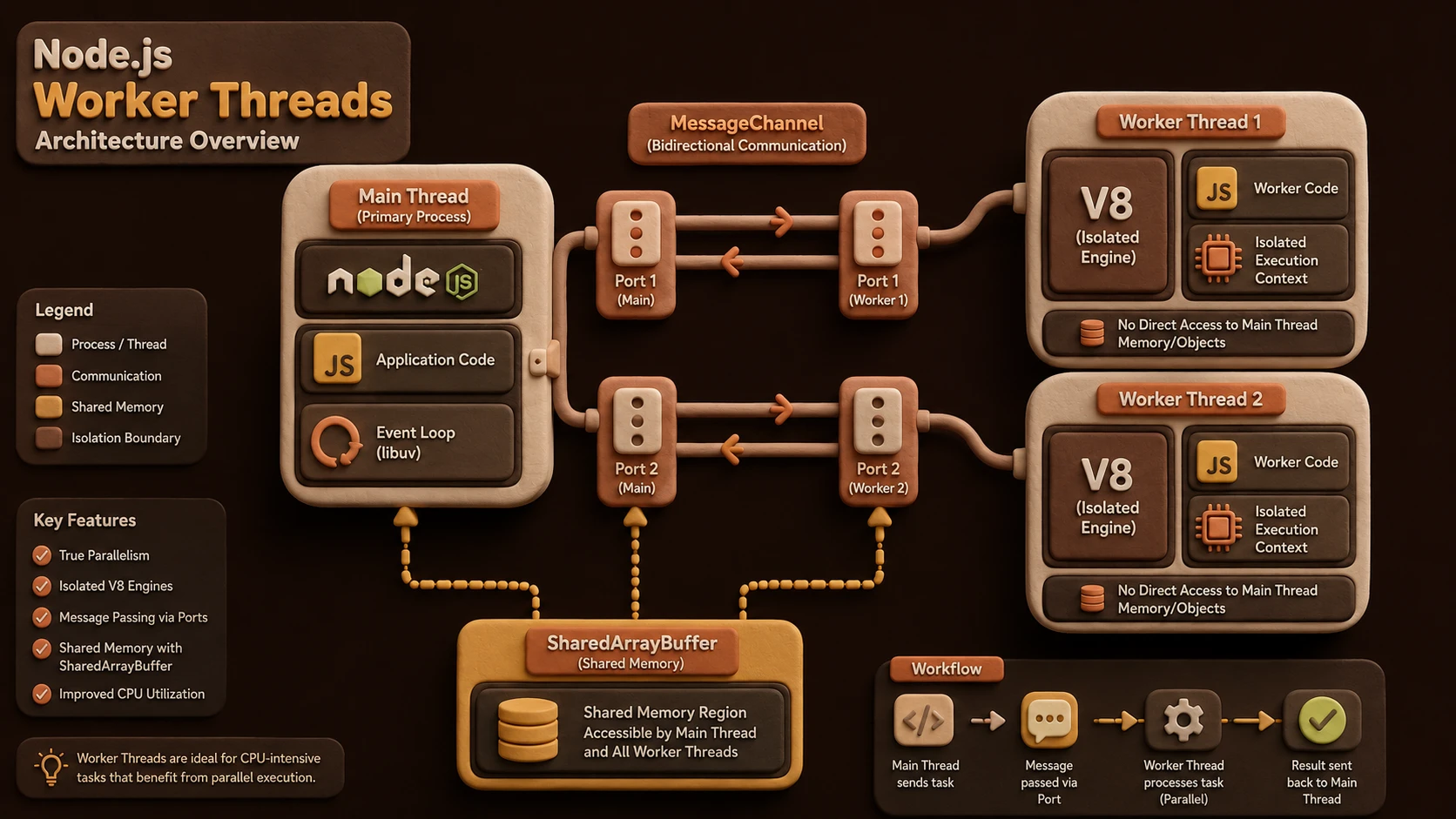 Event loop routing for non-blocking asynchronous I/O execution threads.
