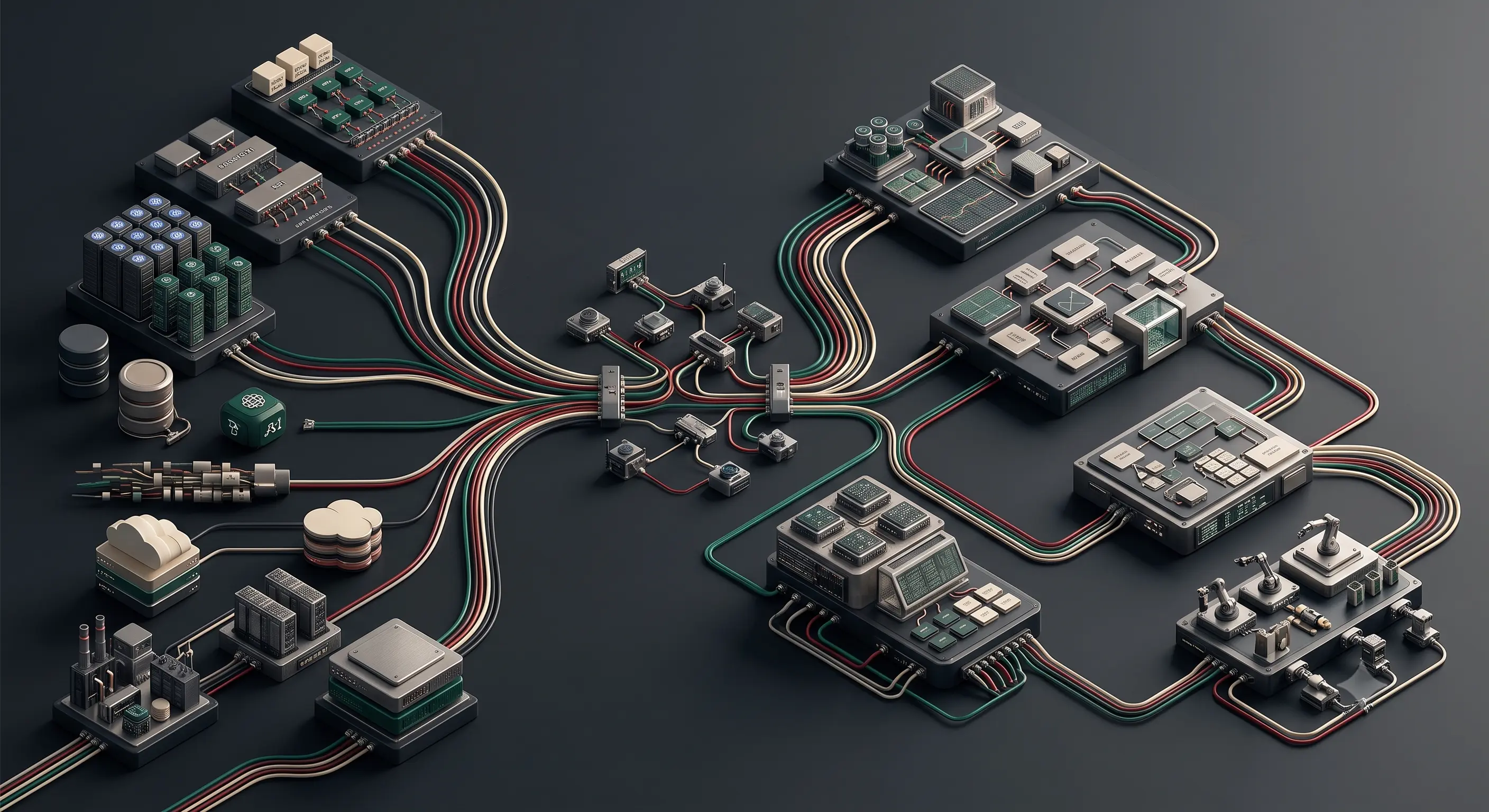 Enterprise observability architecture illustrating predictive monitoring, AI-powered anomaly detection, autonomous remediation, distributed telemetry, and self-healing infrastructure.