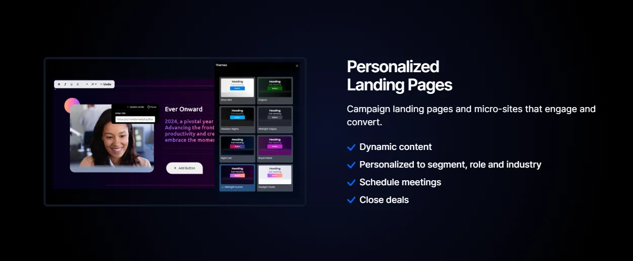 Personalised Landing Page