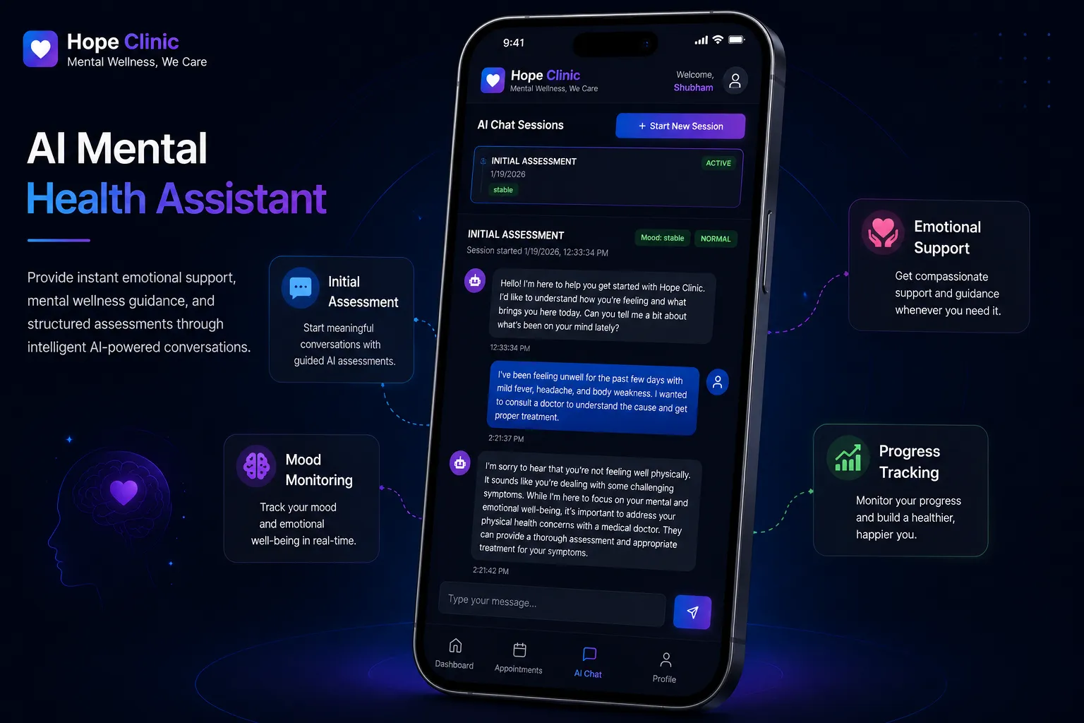AI mental health assistant