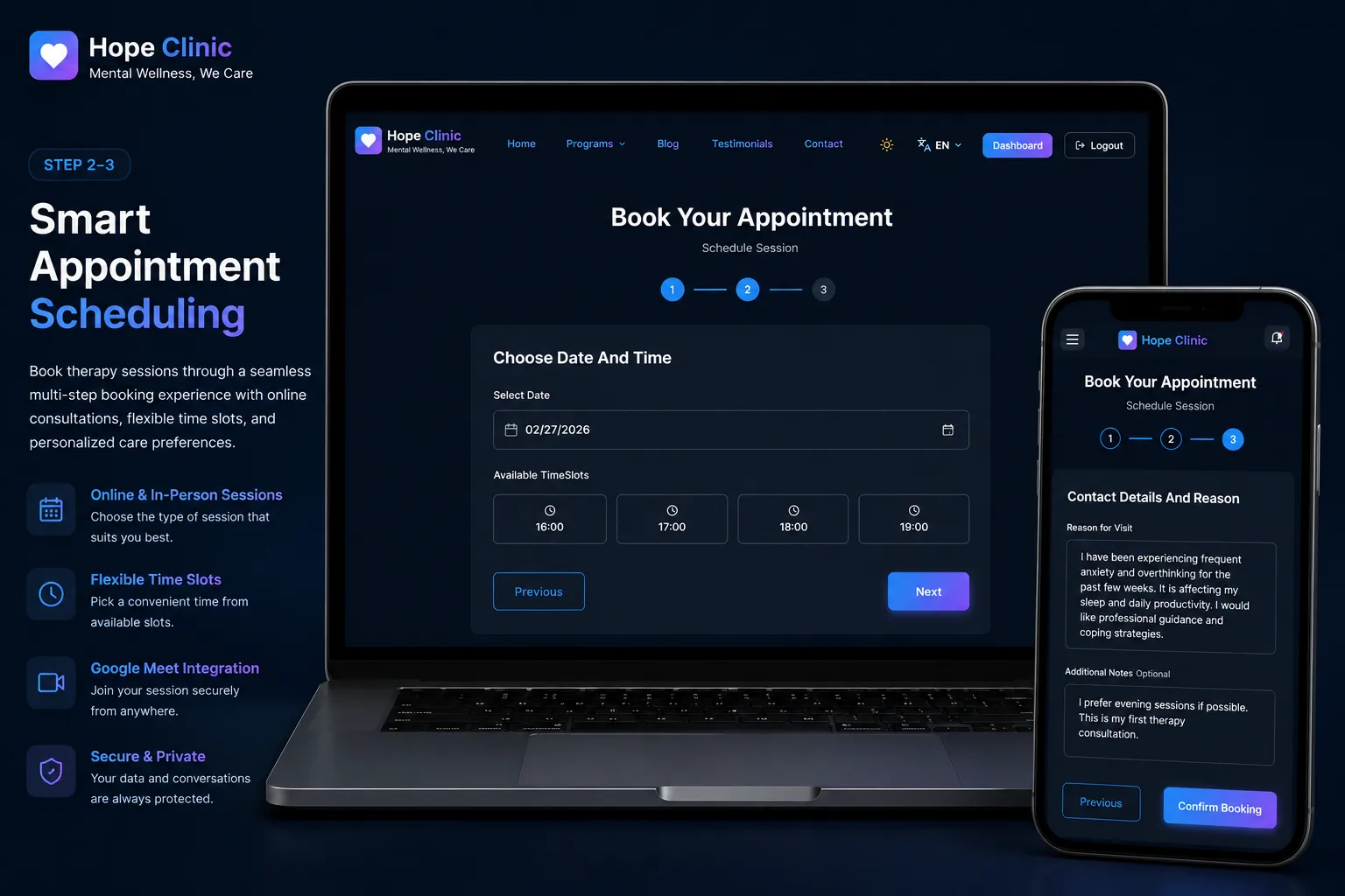 Smart appointment scheduling